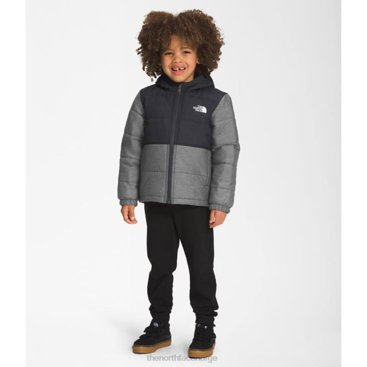 vendbar chimbo-jakke med hette med full glidelås for barn V20J5924 grå The North Face